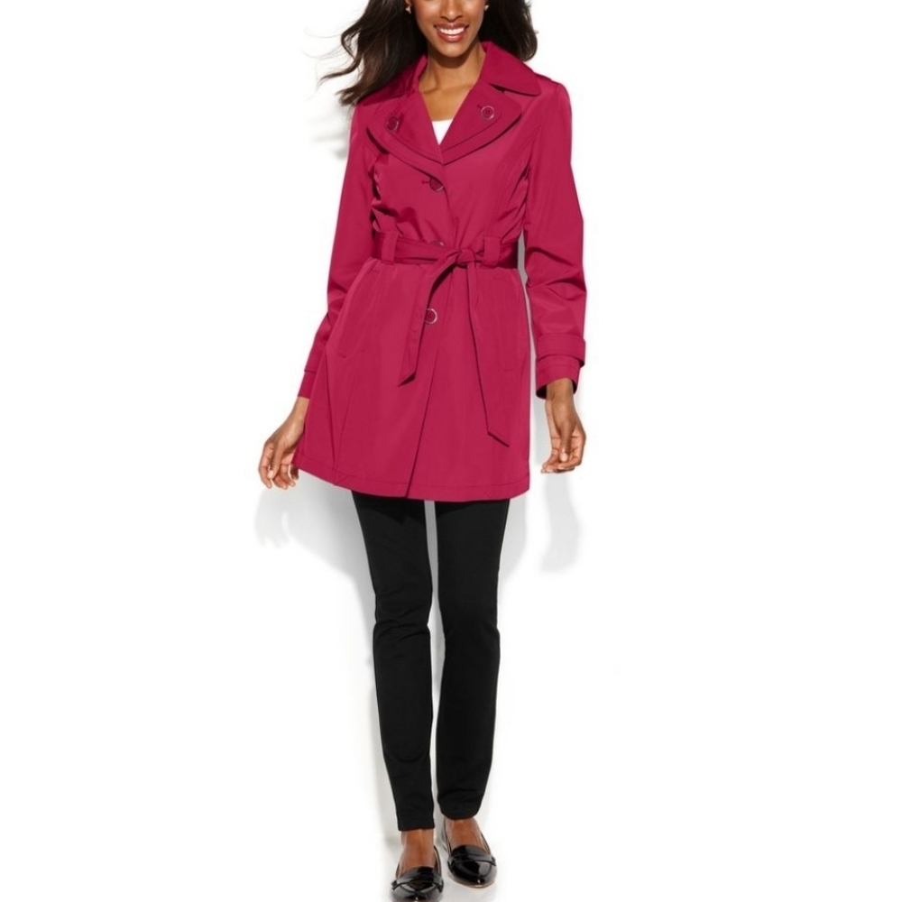 London Fog Hot Pink Trench Coat
